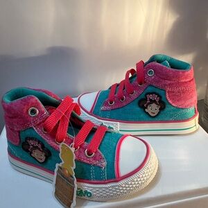 pop Kids High-Top Sneakers - Pink and Blue